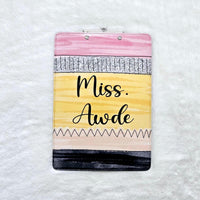 Teacher clipboard, personalized clipboard for teacher gifts, custom teacher school clipboard, end of school year gifts for teachers