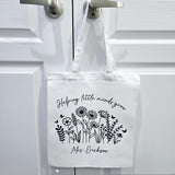 Personalized teacher gift tote bag, personalized teacher bag, teacher appreciation gift, teacher bag canvas, custom made teacher gifts, tote