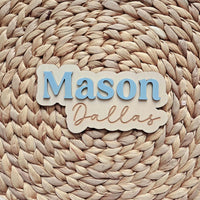 Wooden Name Birth Announcement sign, Newborn Baby round Name plate, Hospital Newborn Photo Prop Sign, Personalized custom Baby Shower Gift
