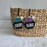 Halloween Basket Tag, Personalized Gift Tag for Trick or Treat Bags, Boo Basket Tag, Customized Halloween Favor Bag, Cauldron Boo Basket Tag