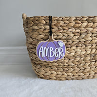 Halloween Basket Tag, Personalized Gift Tag for Trick or Treat Bags, Boo Basket Tag, Customized Halloween Favor Bag, Halloween Pumpkin Tag