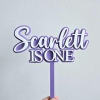 Personalized acrylic cake topper, acrylic first birthday cake topper, cake topper for girl, cake topper for boy, birthday cake topper name