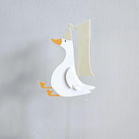 One Silly Goose First Birthday Cake Topper, Duck Cake Topper, Personalized Acrylic Cake Topper, Second Birthday, Third Birthday, Cake Topper