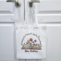 Personalized teacher gift tote bag, personalized teacher bag, teacher appreciation gift, teacher bag canvas, custom made teacher gifts, tote