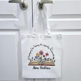 Personalized teacher gift tote bag, personalized teacher bag, teacher appreciation gift, teacher bag canvas, custom made teacher gifts, tote