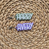 Name Keychain, Custom Acrylic Name Bag Charm, Personalized Bag Accessory, Backpack Name Keychain, Name Bag Tag, Luggage Tag, Diaper Bag Tag