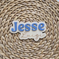 Wooden Name Birth Announcement sign, Newborn Baby round Name plate, Hospital Newborn Photo Prop Sign, Personalized custom Baby Shower Gift