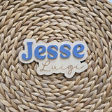 Wooden Name Birth Announcement Sign