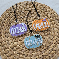 Halloween Basket Tag, Personalized Gift Tag for Trick or Treat Bags, Boo Basket Tag, Customized Halloween Favor Bag, Halloween Pumpkin Tag
