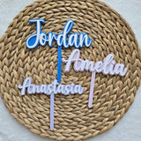 Personalized acrylic cake topper, acrylic first birthday cake topper, cake topper for girl, cake topper for boy, birthday cake topper name