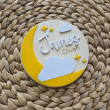 Moon and Stars Baby Name Sign