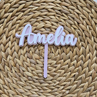 Personalized acrylic cake topper, acrylic first birthday cake topper, cake topper for girl, cake topper for boy, birthday cake topper name