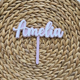 Personalized acrylic cake topper, acrylic first birthday cake topper, cake topper for girl, cake topper for boy, birthday cake topper name