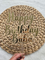 Personalized acrylic cake topper, acrylic first birthday cake topper, birthday cake topper name with name, happy birthday topper cake topper
