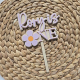 Daisy First Birthday Cake Topper, Personalized Daisy One Cake Topper, First Birthday Cake Topper for Girl, Flower Theme Acrylic Cake Topper