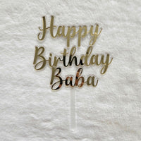 Personalized acrylic cake topper, acrylic first birthday cake topper, birthday cake topper name with name, happy birthday topper cake topper