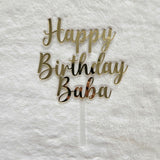 Personalized acrylic cake topper, acrylic first birthday cake topper, birthday cake topper name with name, happy birthday topper cake topper