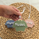Knit Chunky Sweater Name Ornament with hanger, Personalized Acrylic Name Christmas Ornament for kids, Matching Sweater ornament 2025