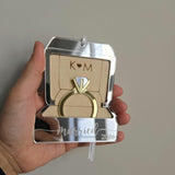 Personalized Mr. & Mrs. Ring Box Ornament - First Christmas Gift