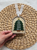 Personalized Family Christmas Ornament 2025, Custom Family Tree Ornament with names, Wooden First Christmas Ornament as a Family with pets