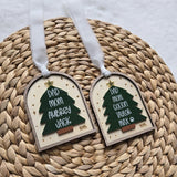 Personalized Family Christmas Ornament 2025, Custom Family Tree Ornament with names, Wooden First Christmas Ornament as a Family with pets