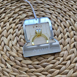 Personalized Mr. & Mrs. Ring Box Ornament - First Christmas Gift