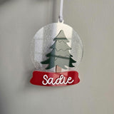 Christmas Snow Globe Personalized Ornament, Snow Globe Ornament with name, First Christmas Ornament 2025, Keepsake Ornament, Ornament Gift