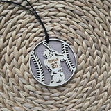 Personalized Baseball Ornament, Baseball Jersey Ornament with Name and Number, Custom Christmas Baseball Team Ornament for Female and Male