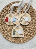 Stork Baby Announcement Ornament