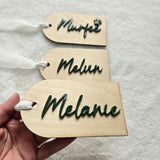 Personalized Wooden Christmas Tag