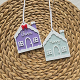 Gingerbread House Christmas Stocking Tag, Personalized Gingerbread House Acrylic Stocking Tag, Kids Christmas Tag and ornament with name