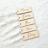 Personalized Wooden Christmas Tag