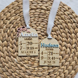 Newborn Birth Stat Christmas Ornament