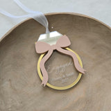 First Christmas Engaged 2025 Ornament with Name and Date, First Christmas Married Ornament, Engagement Ring Ornament, Couple Ornament Gift