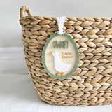 Easter Goose Basket Tag