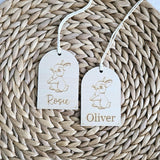 Easter Basket Tag, Personalized Easter Bunny Basket name tag, Easter bunny gift basket name tag, first Easter cute name tag, Easter Gift Tag