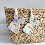 Easter Basket Tag, Personalized Easter Egg Basket Name Tag, Easter Bunny Gift Basket Name Tag, First Easter Cute Name Tag, Easter Gift Tag