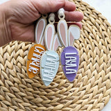 Easter Basket Tag, Personalized Easter Basket Acrylic carrot name tag, Easter gift basket name tag, Custom First Easter Basket Tag Gift