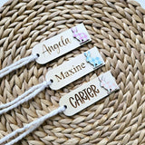 Easter Basket Tag, Personalized Easter Basket Name Tag, Easter Bunny Tag, Custom Easter Name Tag for kids, Acrylic Bunny Tag,Wood Easter Tag