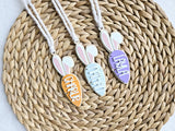Easter Basket Tag, Personalized Easter Basket Acrylic carrot name tag, Easter gift basket name tag, Custom First Easter Basket Tag Gift