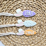 Easter Basket Tag, Personalized Easter Basket Acrylic carrot name tag, Easter gift basket name tag, Custom First Easter Basket Tag Gift