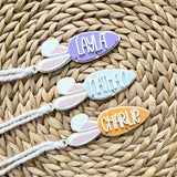 Easter Basket Tag, Personalized Easter Basket Acrylic carrot name tag, Easter gift basket name tag, Custom First Easter Basket Tag Gift