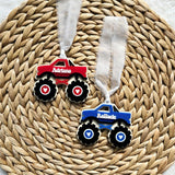 Valentine's Monster Truck Basket Tag