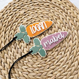 Easter Basket Tag, Personalized Easter Basket Acrylic carrot name tag, Easter gift basket name tag, Custom First Easter Basket Tag Gift
