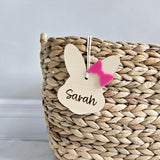 Easter Basket Tag, Personalized Easter Bunny Basket Name Tag, Easter Bunny Gift Basket Name Tag, First Easter Cute Name Tag, Easter Gift Tag