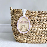 Easter Basket Tag, Personalized Easter Egg Basket Acrylic Name Tag, Easter Gift Basket Name Tag, First Easter Cute Name Tag, Easter Duck Tag