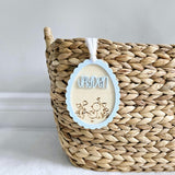 Easter Basket Tag, Personalized Easter Egg Basket Acrylic Name Tag, Easter Gift Basket Name Tag, First Easter Cute Name Tag, Easter Duck Tag