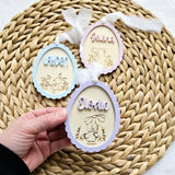 Easter Basket Tag, Personalized Easter Egg Basket Acrylic Name Tag, Easter Gift Basket Name Tag, First Easter Cute Name Tag, Easter Duck Tag