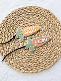 Easter Basket Tag, Personalized Easter Basket Acrylic carrot name tag, Easter gift basket name tag, Custom First Easter Basket Tag Gift