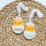 Easter Basket Tag, Personalized Chick Easter Basket Acrylic Name Tag, Easter Gift Basket Name Tag, First Easter Cute Name Tag, Easter Decor